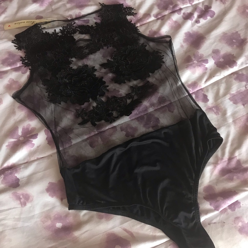 🆕 Black Mesh Bodysuit